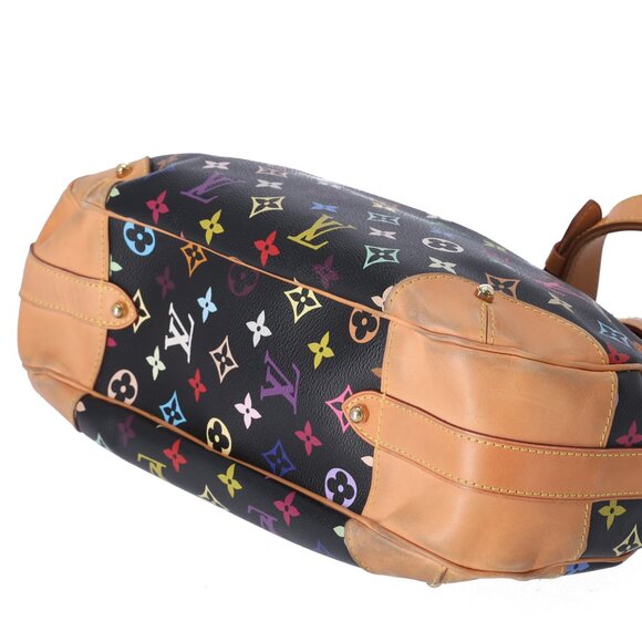 Louis Vuitton x Murakami Greta Monogram Multicolore Shoulder Bag M40196 Black - Picture 5 of 8